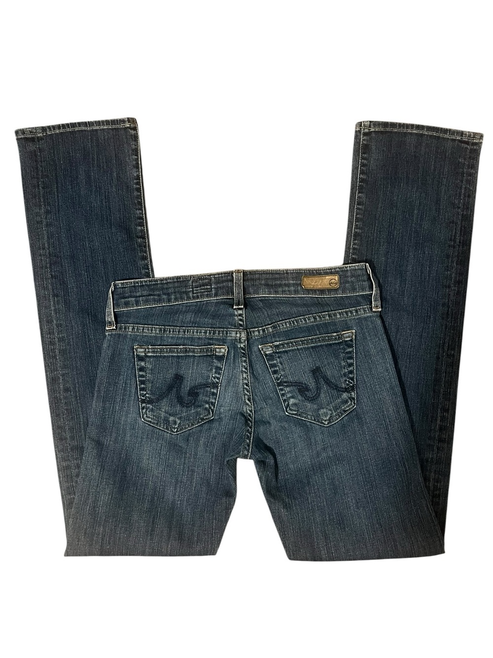 AG Adriano Goldschmied Tomboy Relaxed Straight Jeans 25R Medium Wash